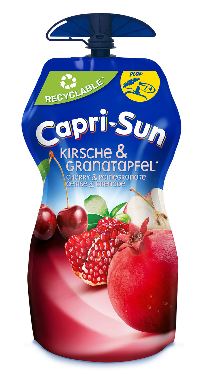 Напій з фруктовим соком Дитячий Capri-Sun Kirsche&Granatapfel Капрі Сан Вишня та Гранат Дой-пак з клапаном 330мл