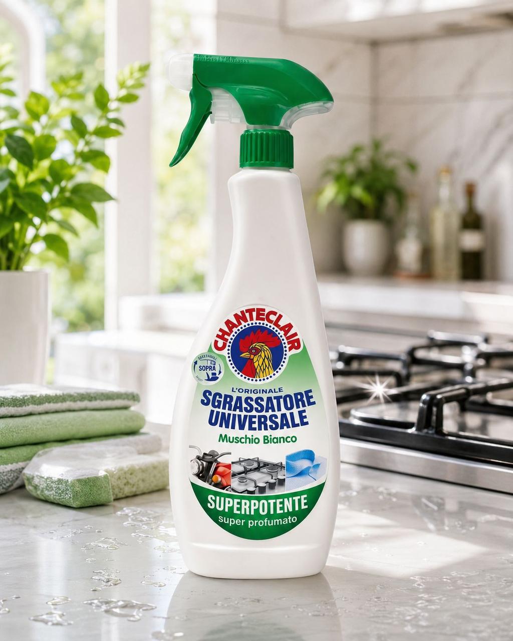 Універсальний знежирювач Chante Clair Sgrassatore universale superpotente muschio bianco profumo Шантеклер Білий Мускус 600мл