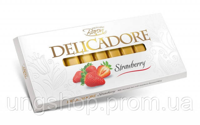 Шоколад Delicadore Strawberry 200г Деликадоре