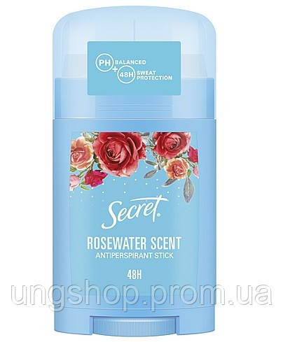 Кремовий дезодорант антиперспірант ​Secret Rosewater Scent 40 мл