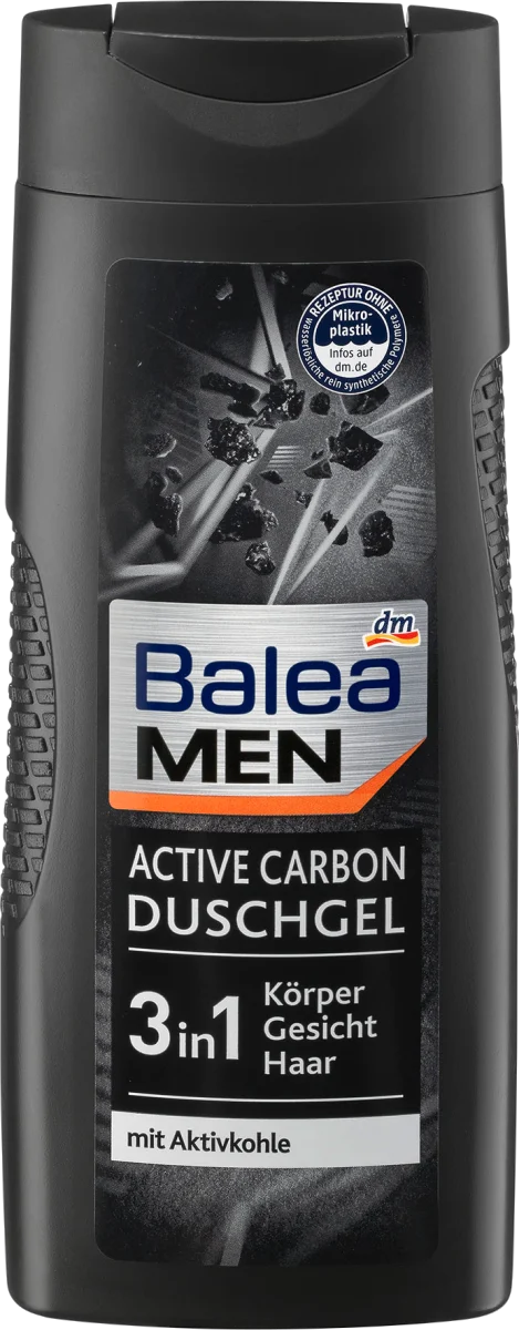 Гель для душу з активованим вугіллям Balea Active Carbon 300 ml