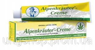 Alpenkräuter-creme з екстрактом конопли для суглобів,мязів і звязок протизапальний,охолоджуючий 200мл