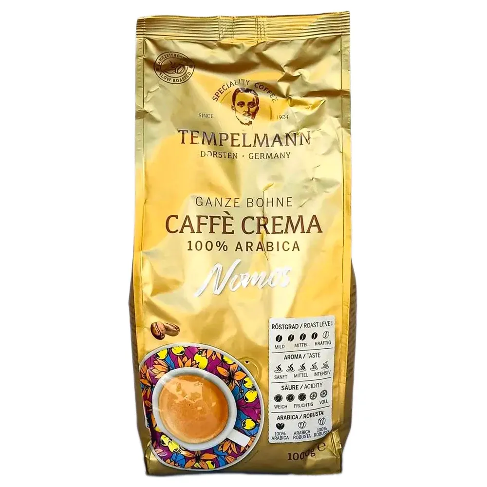 Кава Tempelmann Nomos Espresso в зернах 1 кг