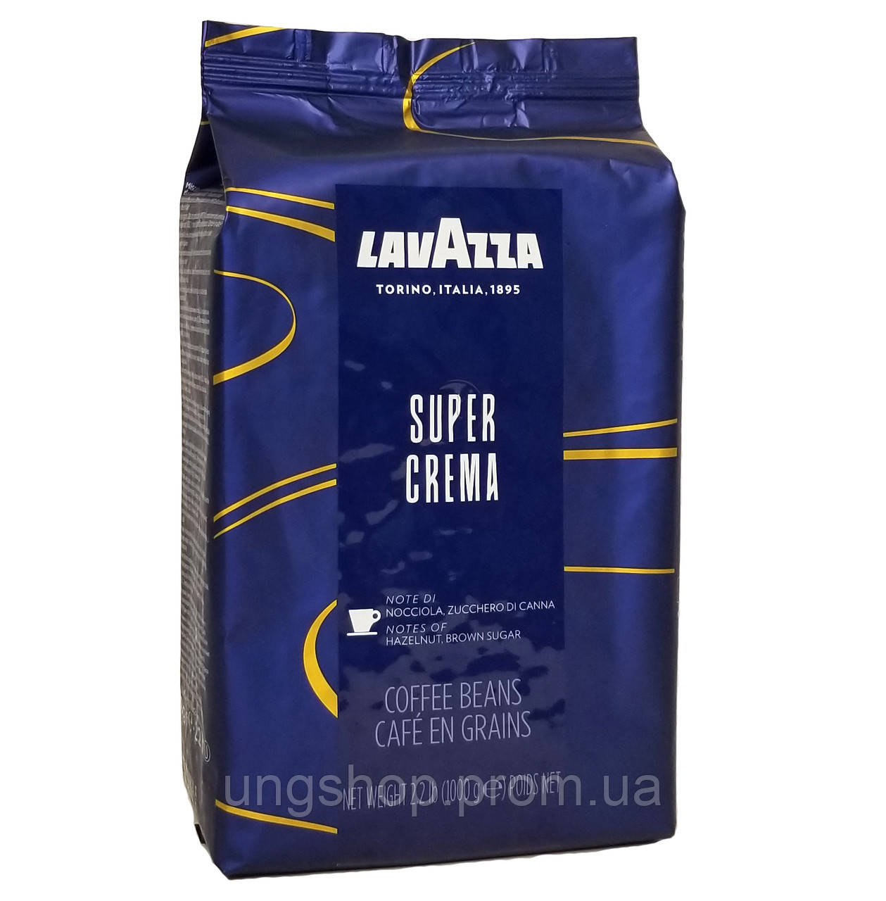 Кофе Lavazza Super Crema Blue в зернах 1 кг