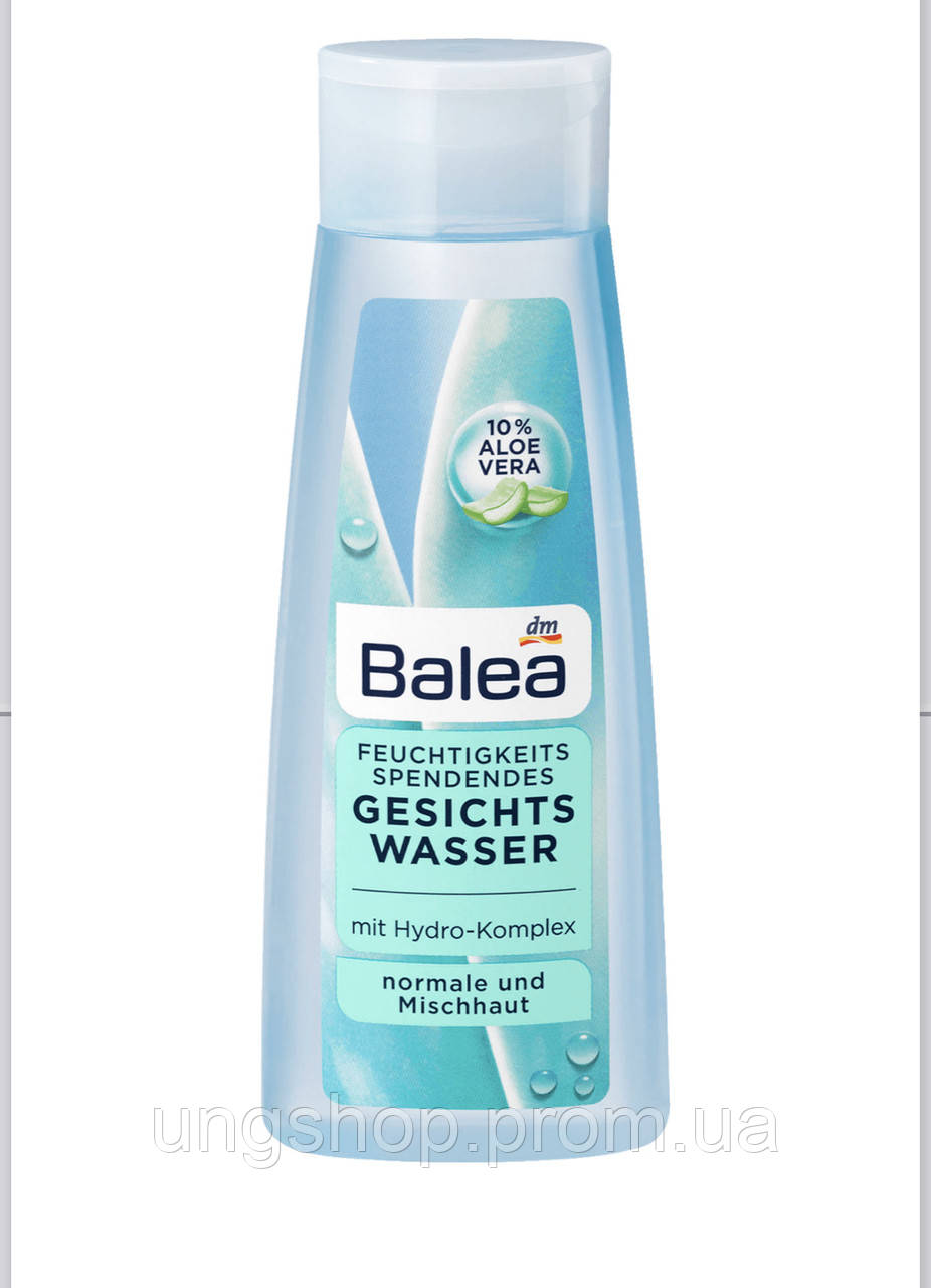Тоник для лица Balea Feuchtigkeitsspendendes Gesichtswasser mit Aloe 200мл.( для нормальноі та змішаної шкіри)