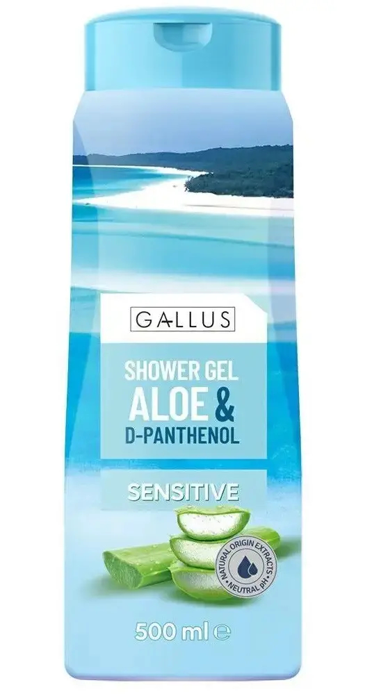 Гель для душу Gallus sensitive aloe d pantenol 500мл