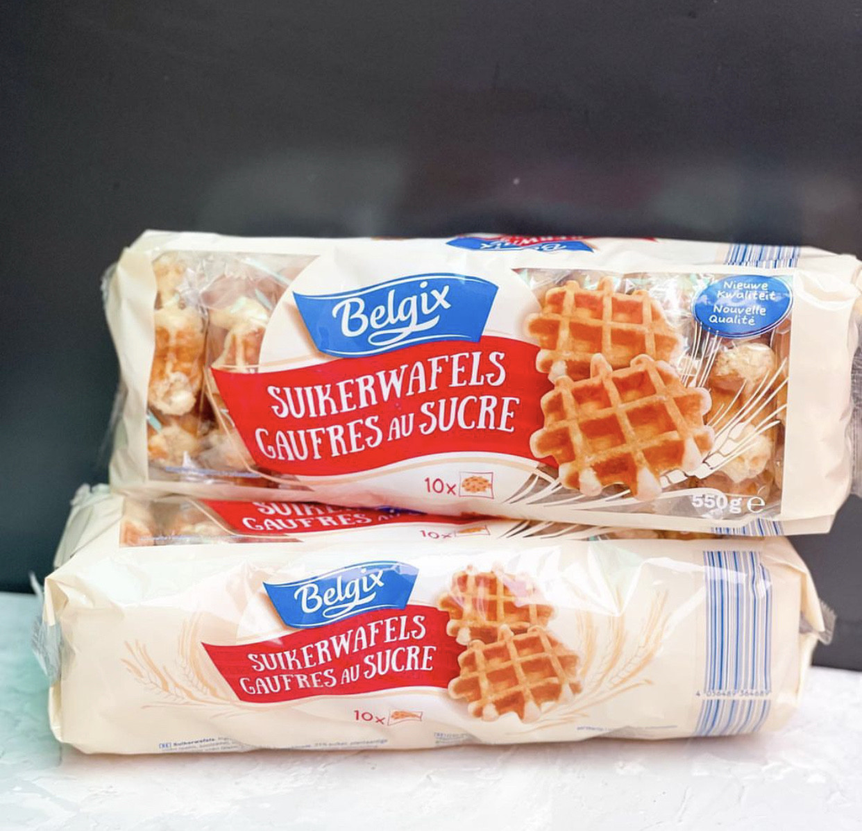 Бельгійські вафлі Belgix Waffels Gofry класичні 10шт 550г