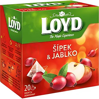 Чай в пірамідках фруктовий Loyd the Magic Experience Sipek&Jablko Шипшина Яблуко 20шт 40г