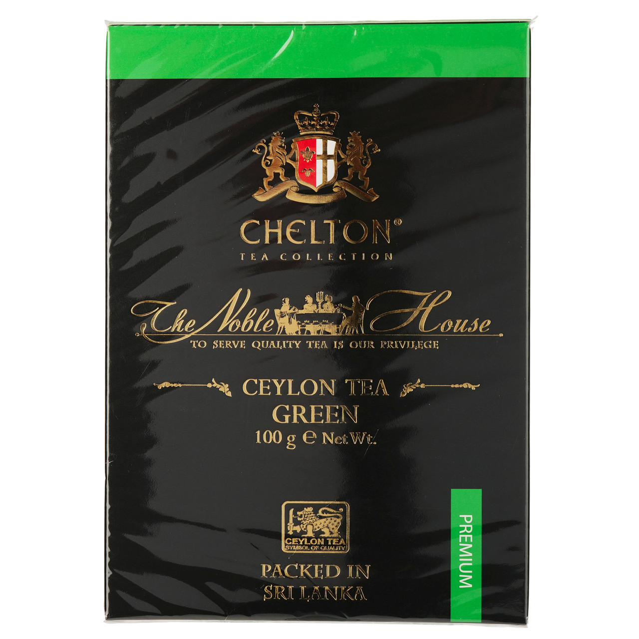 Чай зелений 100% Chelton Premium Noble House Ceylon Tea Green листовий 100г