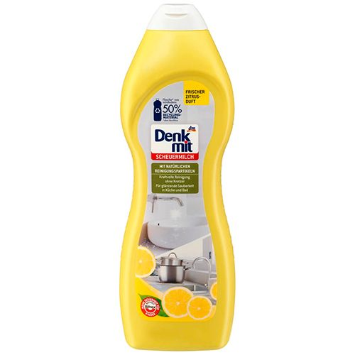 Чистящее молочко для мытья поверхностей на кухне и в ванной Denkmit Scheuermilch 750 мл.