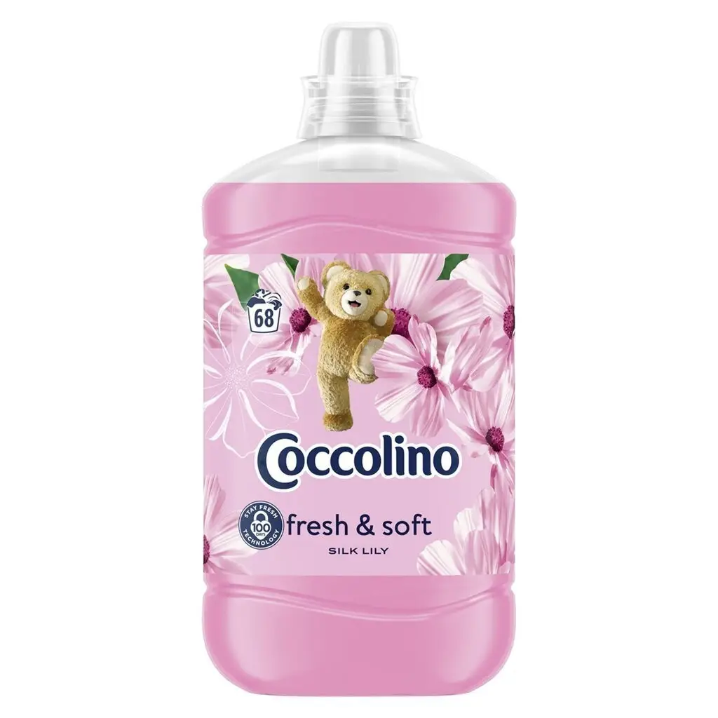 Кондиціонер для білизни Coccolino Soft&Fresh Silk Lily 1700 ml. (68 циклів прання).