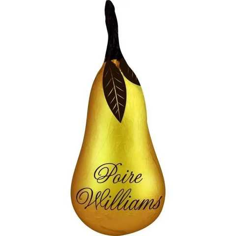 Крафтовий Шоколад у формі груші Abtey Poire William Elegance Liqueur Chocolate з рідкою начинкою в золотій фользі 1шт 10г