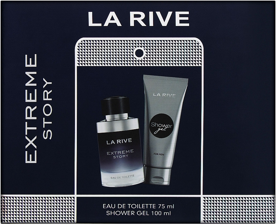 Набір Парфумована вода та Гель для душу La Rive Extreme Story 4Men eau de Toilette Екстрим сторі Азарт чоловічий 175мл