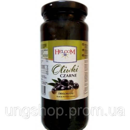 Черные оливки без косточки Helcom 345 г
