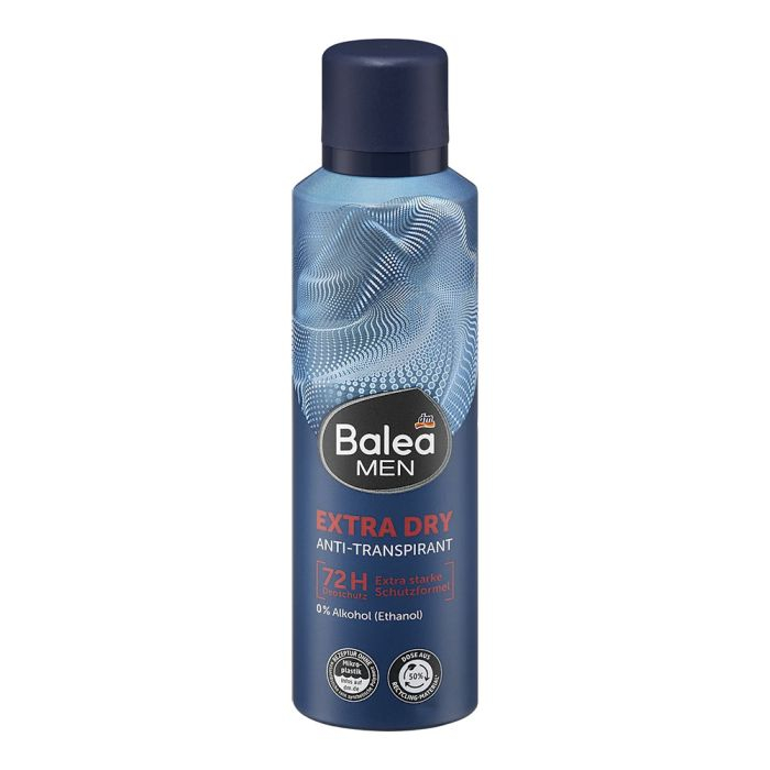 Антиперспірант Чоловічий Сенсітів аерозоль Спрей Balea Men Extra Dry 72h Antitranspirant Балеа Екстра захист Балон 200мл