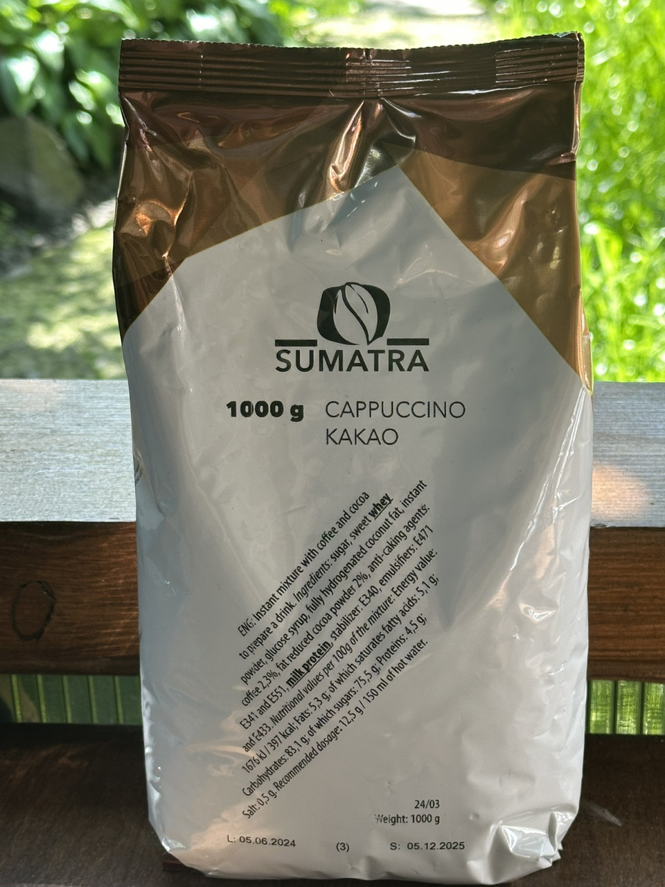 Капучіно розчинний Sumatra Cappuccino Kakao Classic Cream Суматра напій Класичний Какао Пакет 80 порцій 1кг