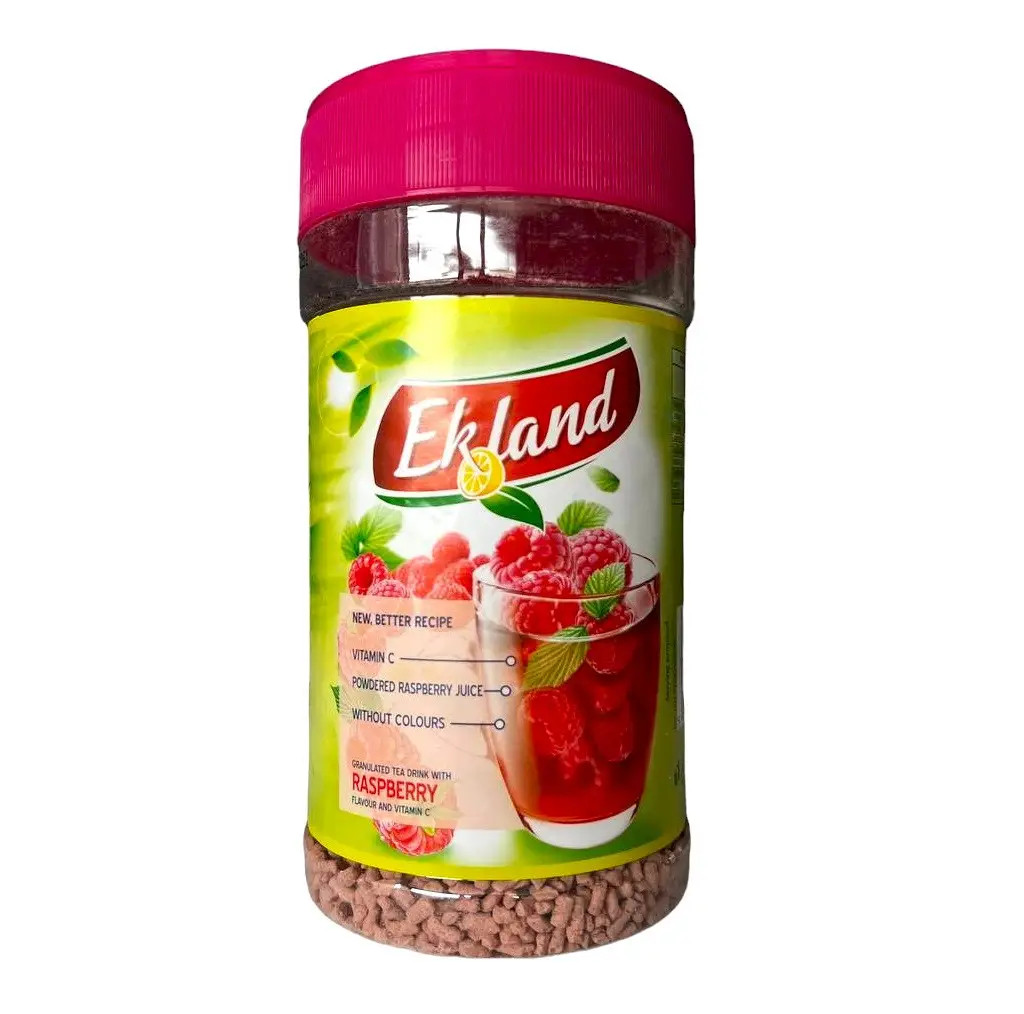 Чай гранульований розчинний Ekland Lemon Raspberry зі смаком Малини Банка з кришкою 350г