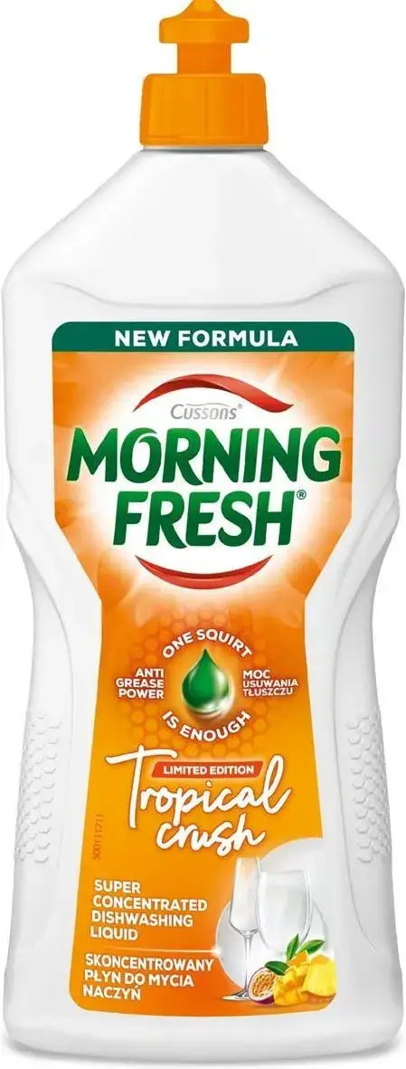 Гель для миття посуду Morning Fresh Super Concentrated Dishwashing Liquid Anti Greese Power Tropical Crush Монинг Тропік 900мл