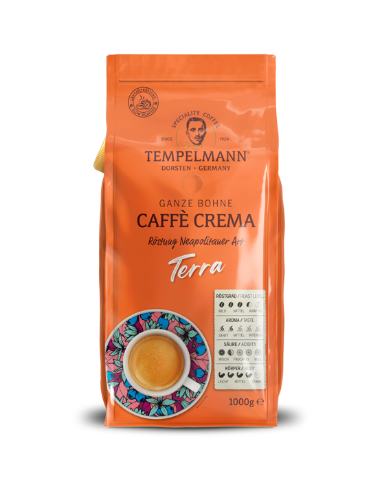 Кава в зернах Tempelmann Terra Cafe Crema 1 кг