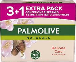 Тверде мило Palmolive Миндаль та молоко в економічній упаковці (4шт. * 90гр)