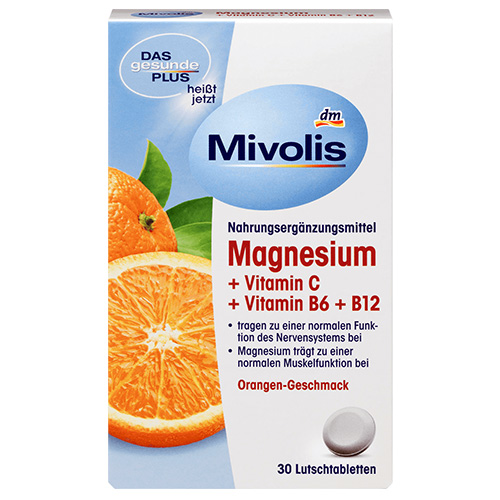 Комплекс мікроелементів та вітамінів Mivolis Magnezium 30шт
