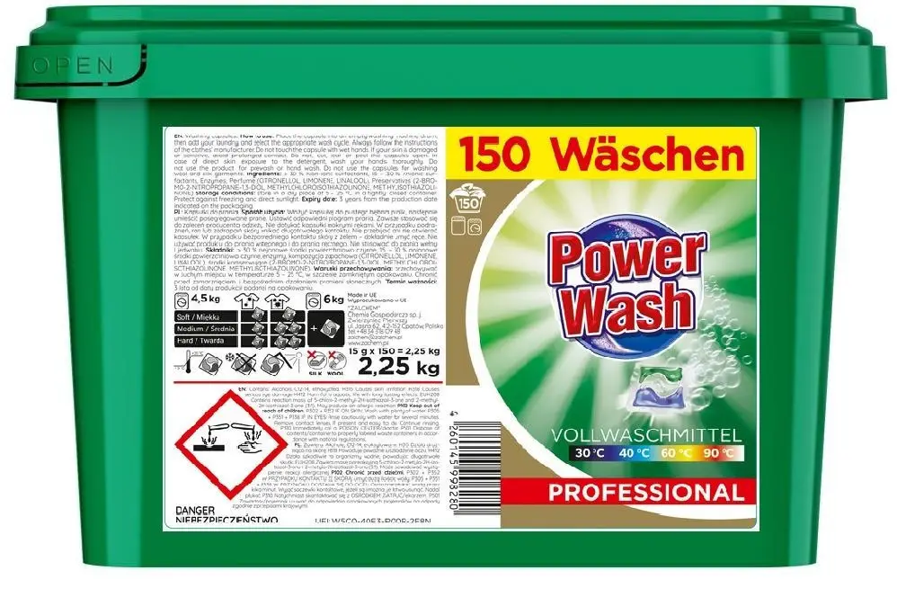 Капсули для прання Power Wash (15 гр.*150 шт.)