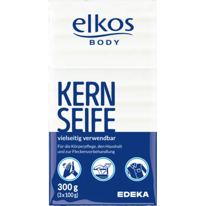 Універсальне господарське мило-плямовивідник Elkos Kern-Seife 300 g (упаковка 3шт*100г)