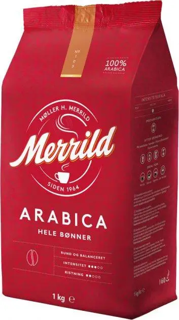 Кава в зернах Lavazza Merrild Arabica 100% 1кг