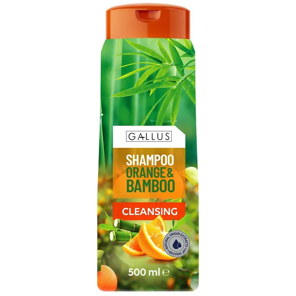 Шампунь для волосся Gallus Orange & Bambus Cleansing 500 мл (Апельсин & Бамбук)