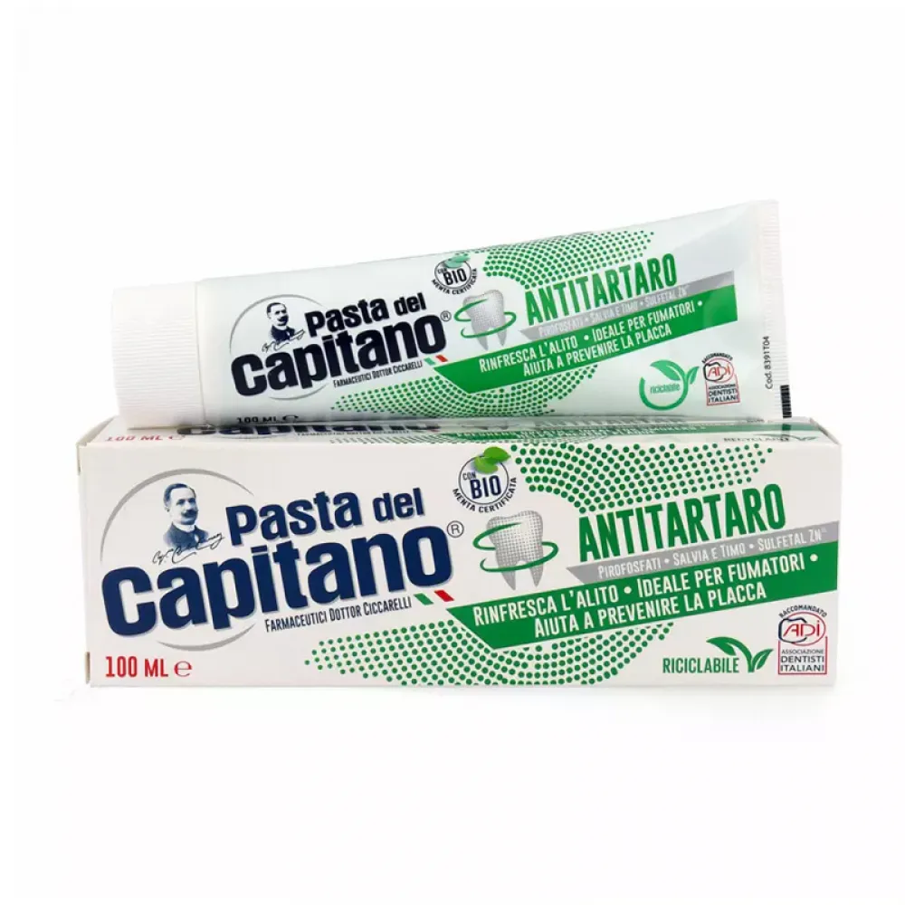 Зубна паста Capitano Antitartaro проти зубного каменю 75 мл