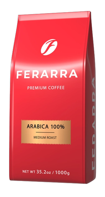 Кава в зернах Ferarra Caffe 100% Arabica з клапаном 1 кг