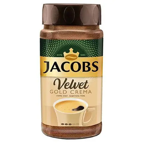 Розчинна кава Jacobs Velvet Gold Crema 180 грамів у скляній банці
