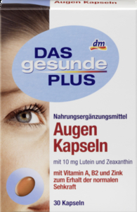 Витаминный комплекс для зрения Augen Kapseln А, B2 и Zink 30 шт (Германия)