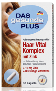 Витаминный комплекс для увеличения роста волос с цинком Haar Vital Komplex (Германия) 60 шт.