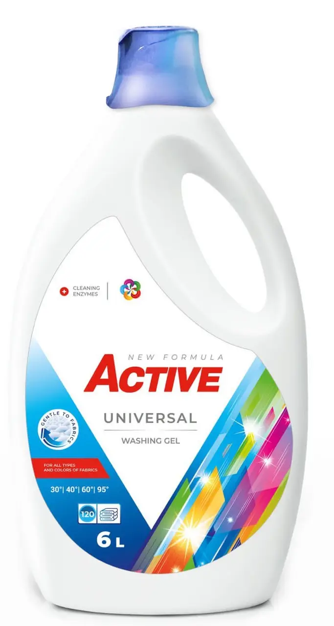 Універсальний гель для прання Active Universal 6л. 120 стірок