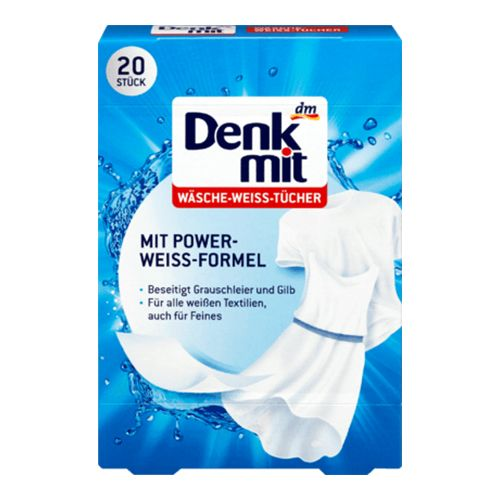Абсорбуючі серветки для білих тканин DenkMit 20 шт
