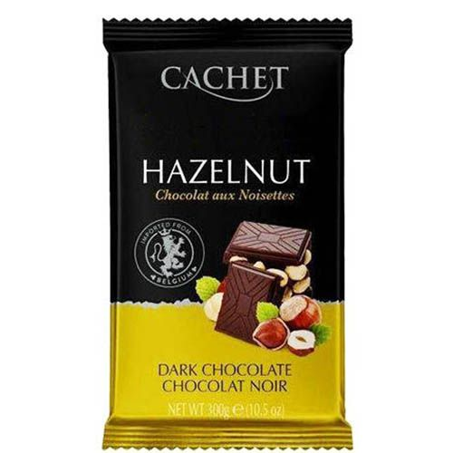 Шоколад чорний Cachet Фундук 50% 300 г