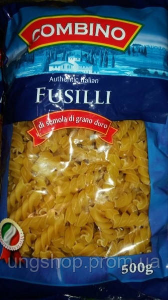 Макароны Fusilli спиральки 500 г. твердые сорта пшеницы
