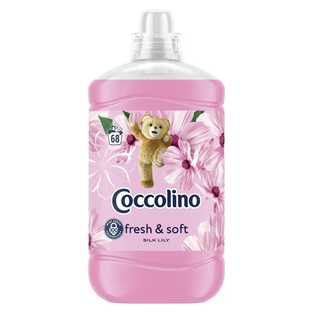 Ополіскувач для білизни Coccolino Fresh&Soft Silk Lily Коколіно Кондиціонер Свіжість та Мякість Шовкова Лілія 68прань 1700мл