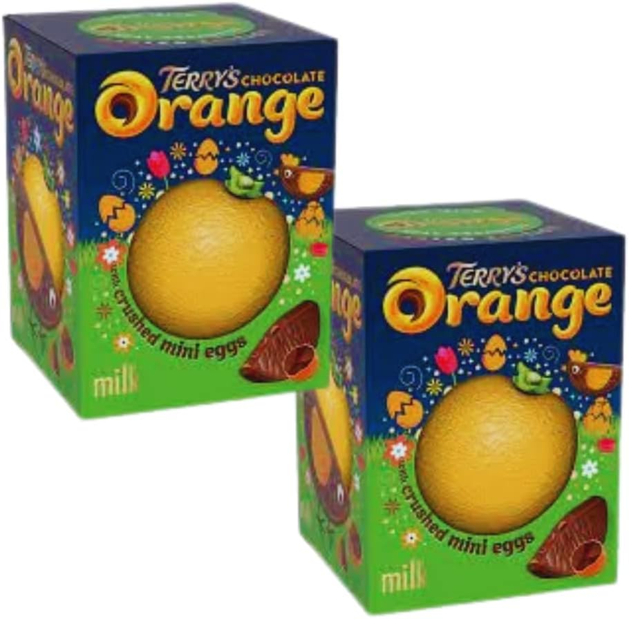 Шоколадний апельсин Пасхальний Terrys з подрібленими міні-яйцами 152г
