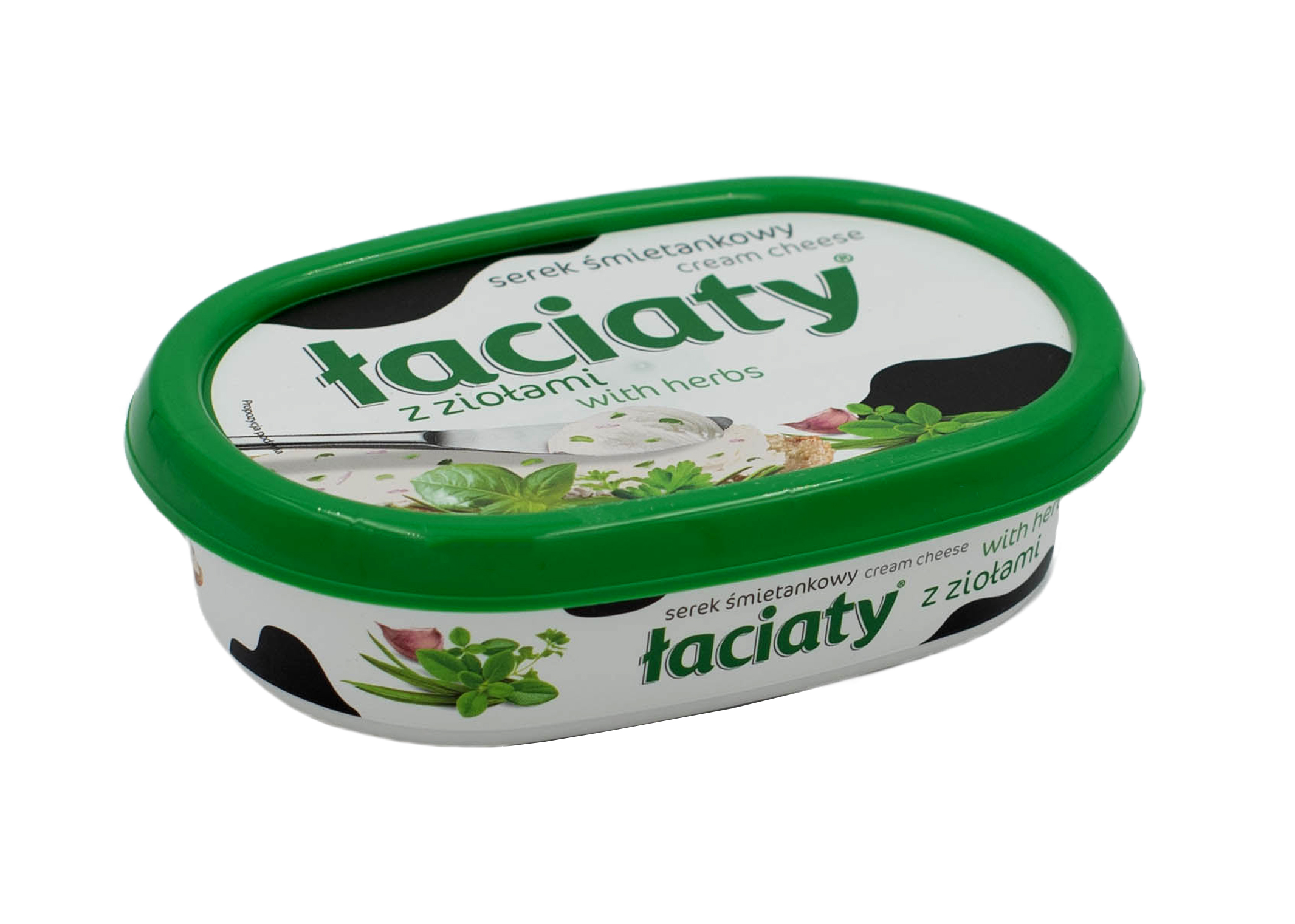 Сир вершковий Laciaty z ziołami c зеленню, 135 г