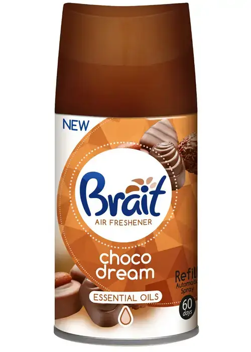 Змінний балон для автоматичного ароматизатора повітря Brait Choco Dream 250мл