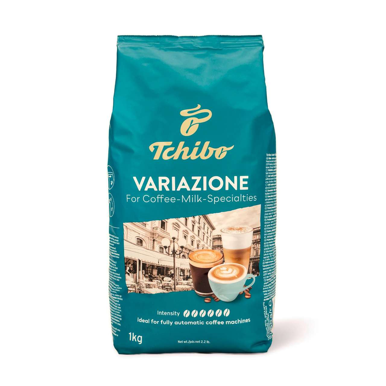 Кава в зернах для Кавомашин Tchibo Variazione ideal Coffee milk Specialties Чібо Ідеально для кави з Молоком Арабіка Темна 1000г