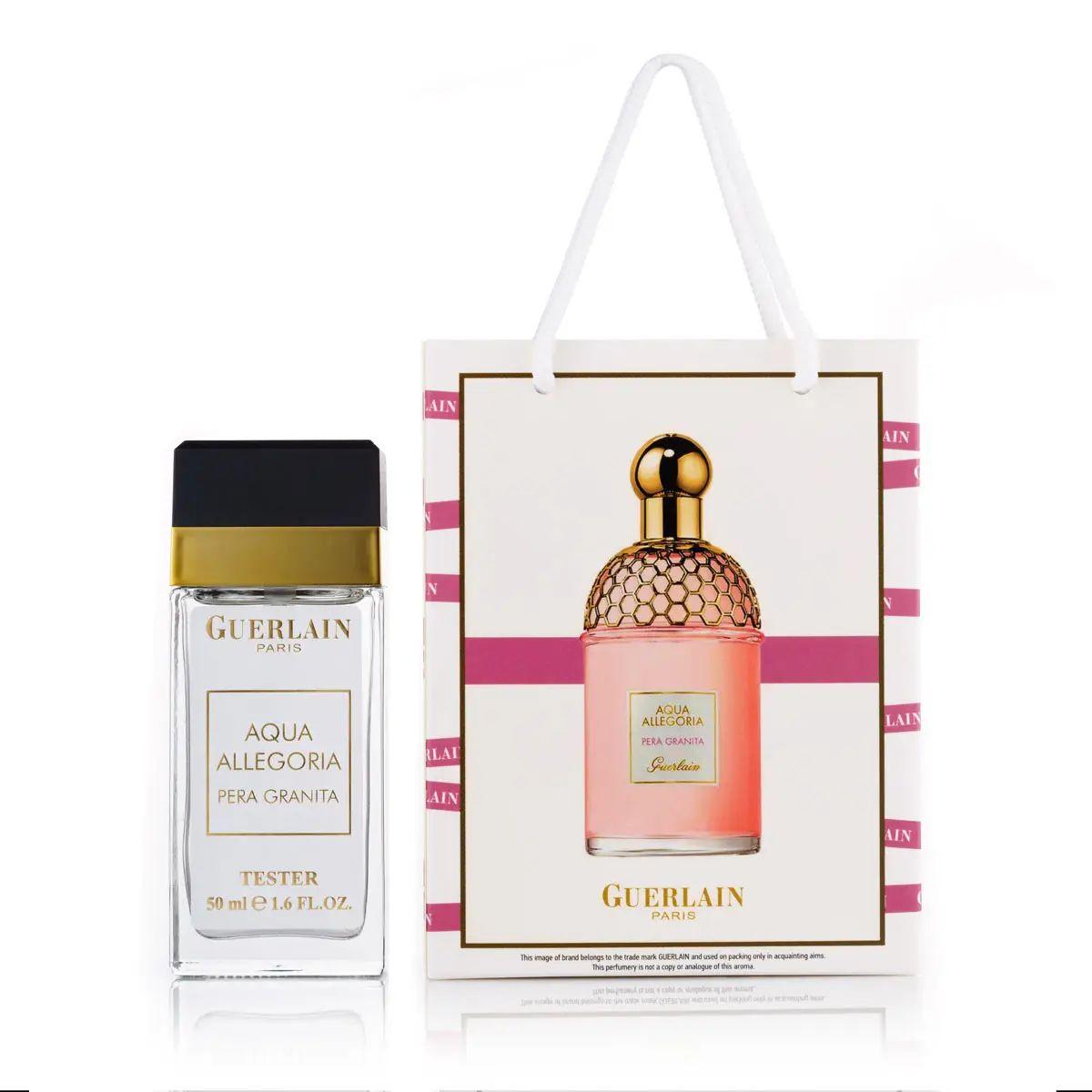 Парфумована вода Жіноча Подарунок Guerlain Aqua Allegoria Pera Granita Герлайн Аква Алегорія сумочка 50мл