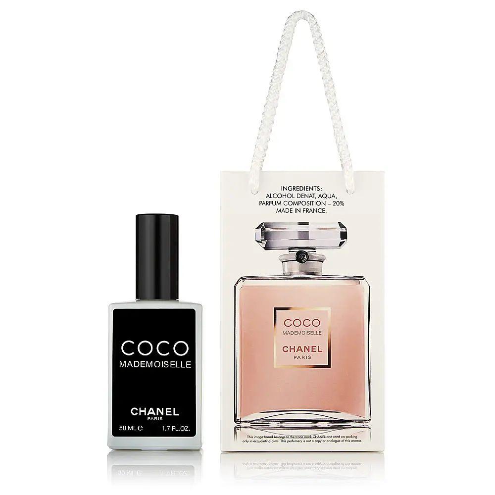 Парфумована вода Жіноча Подарунок Chanel Paris Coco Mademoiselle Шанель Коко Мадмуазель сумочка 50мл