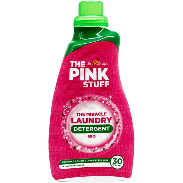 Гель для прання Універсальний The Pink Stuff Miracle Laundry Detergent BIO Пінк біо фруктовий аромат 30прань 960мл
