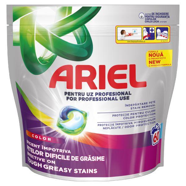 Капсули для прання Колор Професійні Ariel Professional Use Pods All-in-1 Stain Removal Color Арієль швидкорозчинні Колор 60шт
