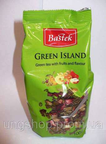 Чай зеленный с кусочками фруктов листовой Bastek Green Island 100g