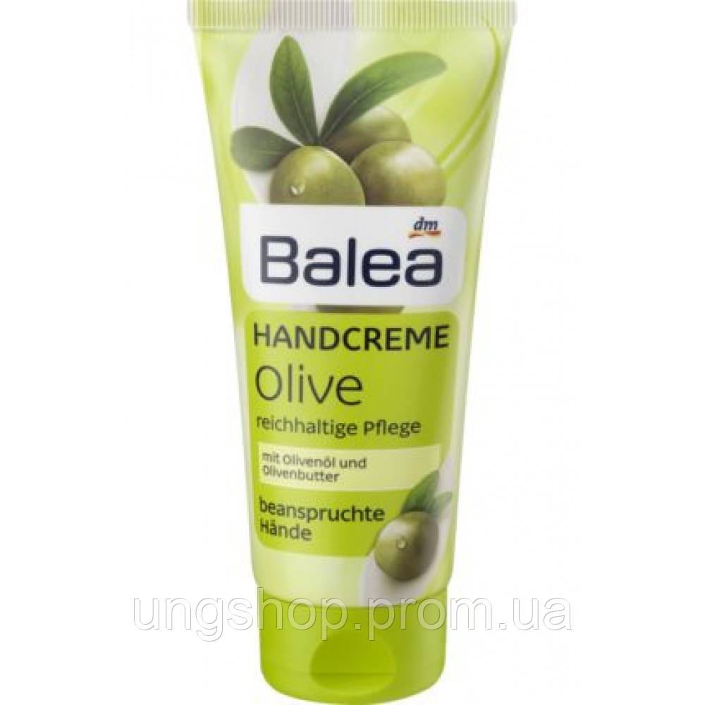 Увлажняющий крем для рук и ногтей с оливковым маслом Balea Olive Handcreme Reichhaltige Pflege 100 мл