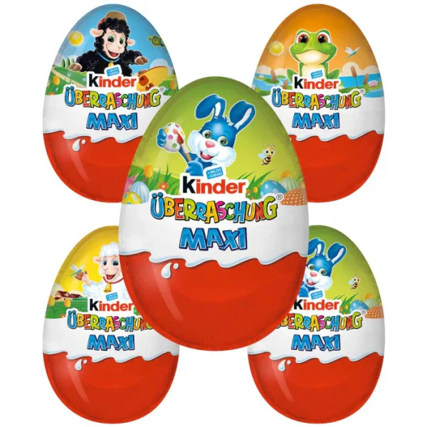 Яйце шоколадне з іграшкою Kinder Surprise Uberraschung Easter Maxi Sheep Кіндер сюрприз Біла Овечка 100г - 2